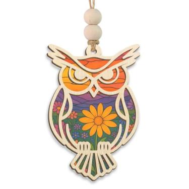 Imagem de OASSIE Presentes de aposentadoria para professores - Ornamento de apanhador de sol de coruja com cartão - Presentes de agradecimento para professores de final de ano, ideias de presente de