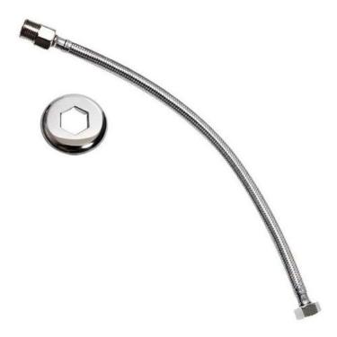 Imagem de Engate Flexível Rabicho Fêmea X Macho Aço Inox 50cm 1-2