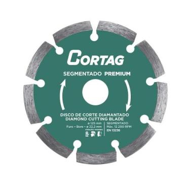 Imagem de Disco Diamantado Segmentado Premium 125mm Cortag Concreto, Alvenaria