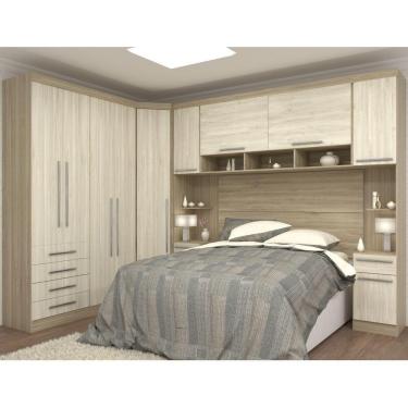 Imagem de Jogo De Quarto Casal Modulado 012 Avelã/ártico