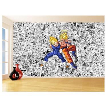Imagem de Papel De Parede Dragon Ball Goku Vegeta Anime 3,5M Dbz165 - Você Decor
