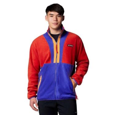 Imagem de Jaqueta Fleece Columbia Backbowl II Masculina - Vermelho e Azul M-Masculino