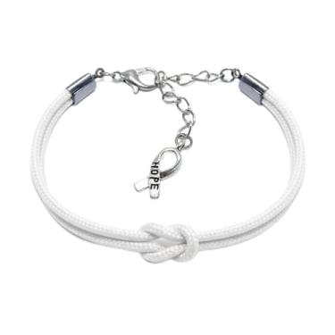 Imagem de LAMIBEE Pulseira para uma causa, pulseira de fita de conscientização, pulseiras ficam bem em breve, pulseira de cordão de surfista de proteção para homens, mulheres estilo amuleto boho, Medium, Não
