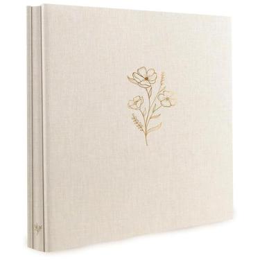 Imagem de Álbum de fotos Holoary 4x6 500 Fotos 5 imagens por página Bege