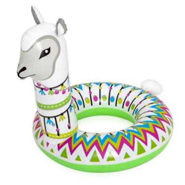 Imagem de Boia Circular Bestway Alpaca Inflável 113 x 109cm, Branco