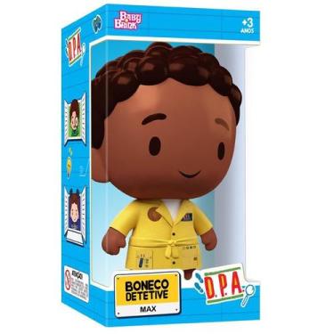 Imagem de Boneco Dpa Max Amarelo Detetives Prédio Azul Original Gloob - Baby Bri
