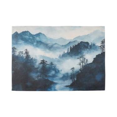 Imagem de Burbuja Jogo americano conjunto de 6, tapetes de mesa antiderrapantes laváveis da Frog Mountain, jogo americano resistente ao calor para cozinha, mesa de jantar, ambientes internos e externos