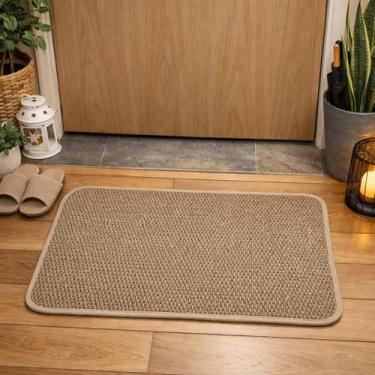 Imagem de Tapete Capacho Entrada 40x60cm Antiderrapante Limpa Pés Porta Casa Apa