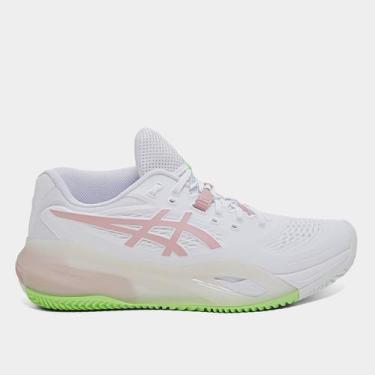 Imagem de Tênis Asics Gel Resolution Feminino, Branco, Bege, 38