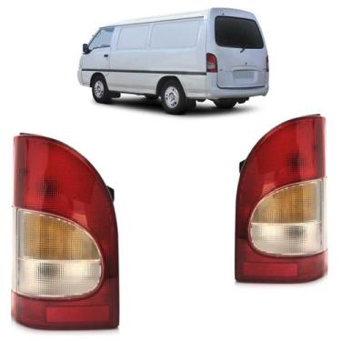 Imagem de Lanterna Traseira H100 1993 A 1996 Bicolor - Hyundai, Esquerdo, Rubi, 
