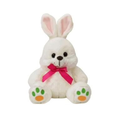 Imagem de Coelho de Pelúcia com Lacinho 23cm Sortido FDC5047 FIZZY