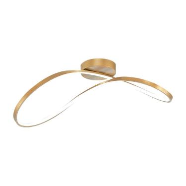 Imagem de Plafon Taschibra Jakarta Led Bivolt Dourado 3000k Luz Amarela 15051067