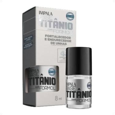 Imagem de Base Titânio Com Formol Impala Fortalecedor e Endurecedor De Unhas 8ml