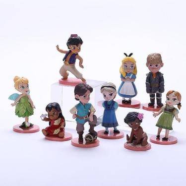 Imagem de Figura de ação Princesa Disney Elsa Anna Moana Tinker Bell Alice - Glo