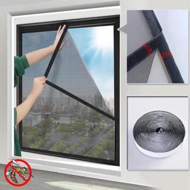 Imagem de Tela Mosquiteira Personalizável Preta Para Janela, Proteção Invisível 