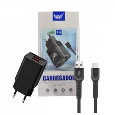 Imagem de Carregador Completo TIPO-C 5.1A com 02 Portas USB Altomex AL-7702-TY -