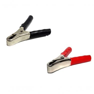 Imagem de Garra Jacare Fusibras CP27 Isolada para Bateria Media 53A Abertura 29MM com Parafuso Preto