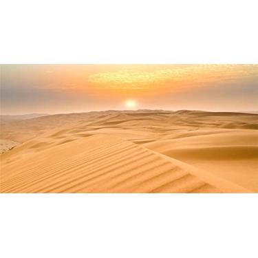 Imagem de Yeele 2,4 x 1,2 m fundo de fotografia de deserto desértico amarelo areia pôr do sol cenário natural crianças adulto retrato de casamento tiro decorações internas papel de parede vinil foto cabine adereços estúdio