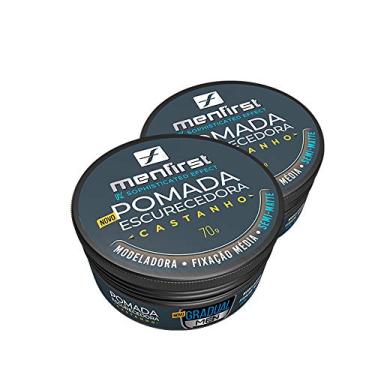 Imagem de Pomada Escurecedora de Cabelos Brancos e Barba | CASTANHO | 2x | Menfirst