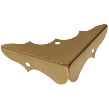 Imagem de Suportes de canto decorativos Hillman Hardware Essentials 853012 latão brilhante 1,5 cm pacote com 4
