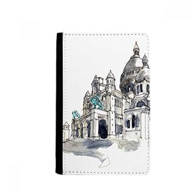 Imagem de Carteira Sacre-Coeur em Paris, França, porta-passaporte, Notecase Burse