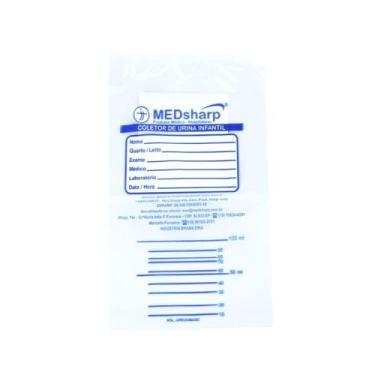 Imagem de Coletor de Urina Infantil Não Estéril Com 10 Unidades (Masculino)