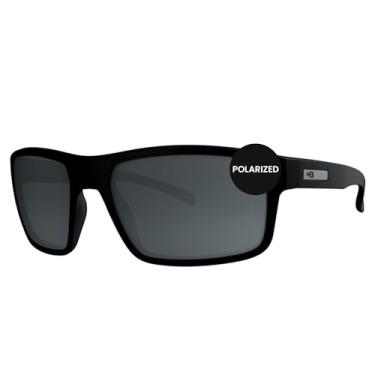 Imagem de HOT BUTTERED - Óculos de Sol HB OVERKILL- Proteção UV 100%, Óculos Escuros Masculino e Feminino, Armação e Hastes Resistentes - Preto Esportivo, Lente Polarizada