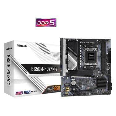 Imagem de Placa mae asrock b650m-hdv/m.2, ddr5, socket am5, m-atx, chipset amd b