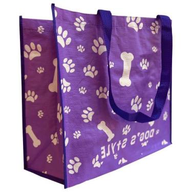 Imagem de Bolsa Ecologica Ecobag Sacola Reutilizavel Compras Mercado Dobravel Ra