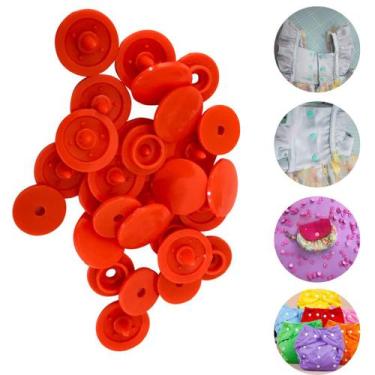 Imagem de Botões de Pressão de Plástico Ritas 12mm Varias Cores Pacote com 50 jo