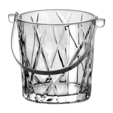 Imagem de Balde para Gelo Forest em Cristal com Pinça em Aço Inox  1L - L'Hermit