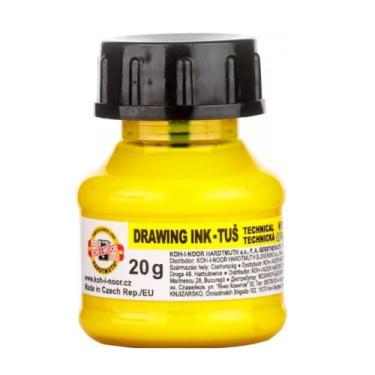Imagem de Tinta Caligrafia Drawing Ink 20gr Koh-i-noor Amarelo, 20ML