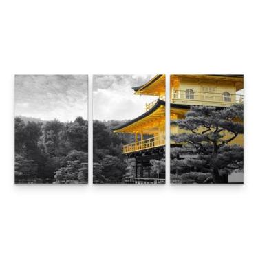 Imagem de Quadro Paisagem Oriental Templo Decorativo Para Sala - Loja Wall Frame