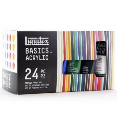 Imagem de  Estojo Tinta Acrílica Liquitex Basics 22ml 24 Cores
