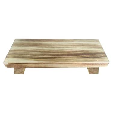 Imagem de Ｂｅｓｇａ Suporte de pedestal de madeira para decoração, bandeja leve, saboneteira, organizador de banheiro para sala de estar, quarto de fazenda, Marrom Claro