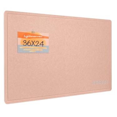 Imagem de Quadro de avisos, placa de feltro de 91 x 61 cm - quadro de pinos decorativo, quadro de cortiça alternativo para parede, quadro de imagem dobrável de 9 x 5 cm, quadro de visão autoadesivo, quadro de