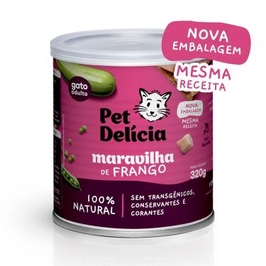 Imagem de Racao Umida Pet Delicia Gatos Maravilha de Frango - 320g