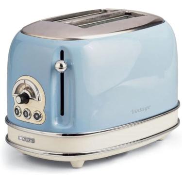 Imagem de Torradeira elétrica ariete vintage azul 750W 220V 6 níveis de tostagem 00C01551ARBR