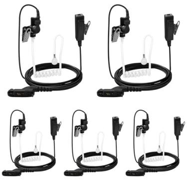 Imagem de Pacote com 5 fones de ouvido APX 6000 XPR 7550e, XPR7550, tubo acústico, fone de ouvido de vigilância para rádios Motorola APX 8000 7000 4000 XPR 7350e 7580e 7380e 7550 7350 APX7000 APX8000 0