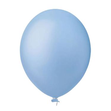 Imagem de Balão Látex Candy Azul Claro - 8 Polegadas - 50 Unidades
