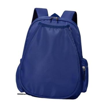 Imagem de simhoa Mochila de tênis, mochila elegante, grande capacidade, versátil, bolsa esportiva para raquete de badminton, Azul Escuro