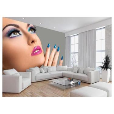 Imagem de Papel De Parede Salão De Beleza Maquiagem Make 3,5M Slb89 - Você Decor