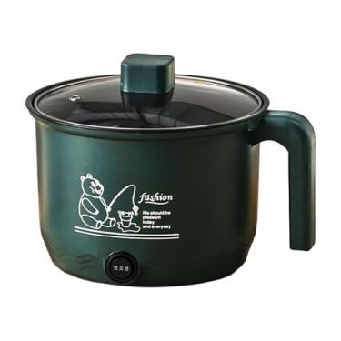 Imagem de YWJLQH Panela elétrica multifuncional para cozinhar macarrão, panela pequena de arroz, utensílios de cozinha antiaderentes de 600 W para estudantes, Só Pote