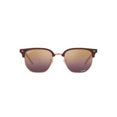 Imagem de Óculos de Sol Ray-Ban Polarizado New Clubmaster 0RB4416 6654G9 Tam 51 / Vinho/Rose Gold - Lentes Vinho