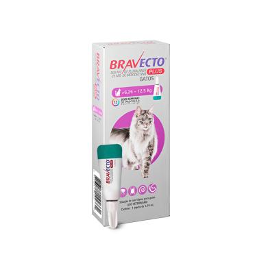Imagem de Bravecto Plus Antipulgas MSD Para Gatos 6,25 A 12,5kg 500mg