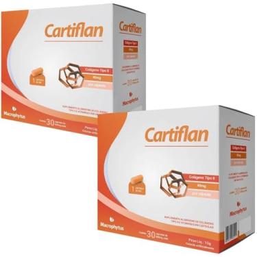 Imagem de KIT 2X Cartiflan (Colágeno Tipo 2 + Vitaminas) 30 cápsulas - Macrophytus
