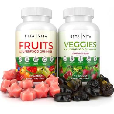 Imagem de (120 mastigáveis) Suplemento de frutas e vegetais Gummies Etta Vita
