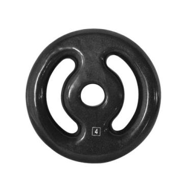 Imagem de Anilha Ferro Fundido Emborrachada Fitness Academia 4Kg - ANILHAS