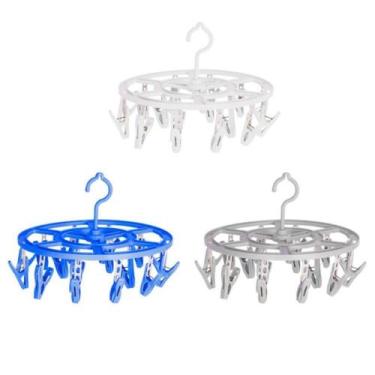Imagem de Varal Suspenso Redondo Com 16 Prendedores Para Cueca Calcinha Meia - O