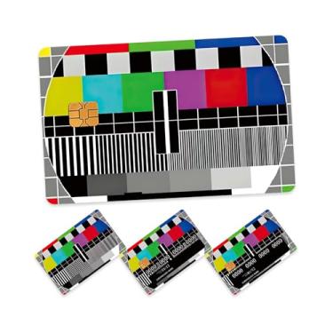 Imagem de 4 peças, conjunto de películas de cartão de crédito sem sinal, impermeável, para cartão de débito, tema de máquina de jogos, adesivos de cartão de banco